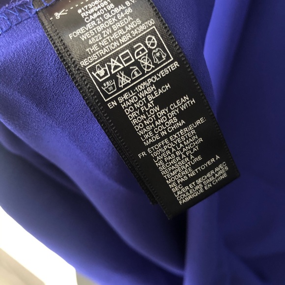 Beautiful royal blue blouse - Picture 6 of 6